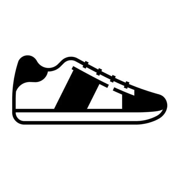 Ilustração Vetorial Ícone Sapatos Esportivos Modernos — Vetor de Stock