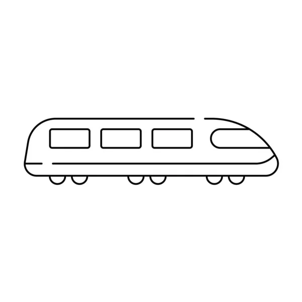 Иконка Железнодорожной Линии Белом Фоне — стоковый вектор