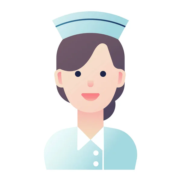 Nurse Icon Vector Illustration — Stock Vector