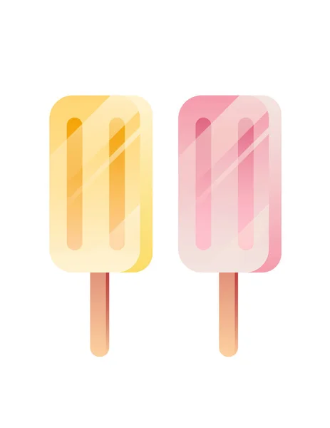 Ice Cream Flat Icon Vector Illustration — Stock Vector