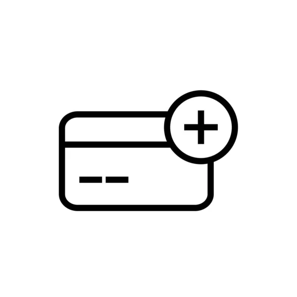 Credit Card Icon Vector Illustration — Stock Vector