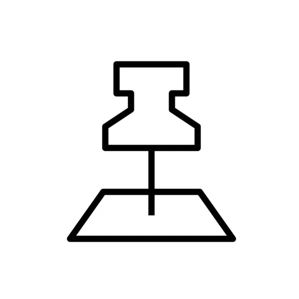 Pushpin Icon Vektor Illustration — Stockvektor