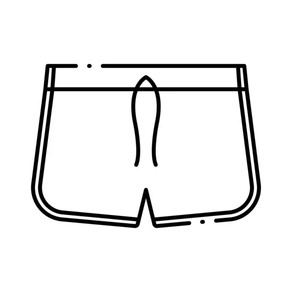 Linie Kunst Vektor Illustration Der Schwimmbrille Symbol — Stockvektor