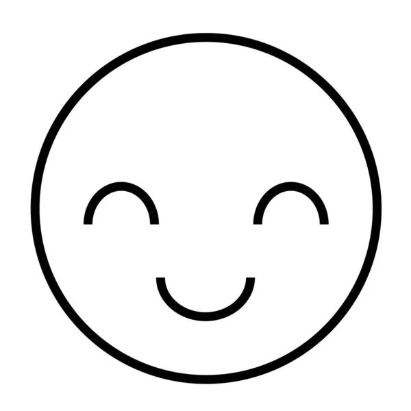 Sorriso Icona Web Illustrazione Vettoriale — Vettoriale Stock