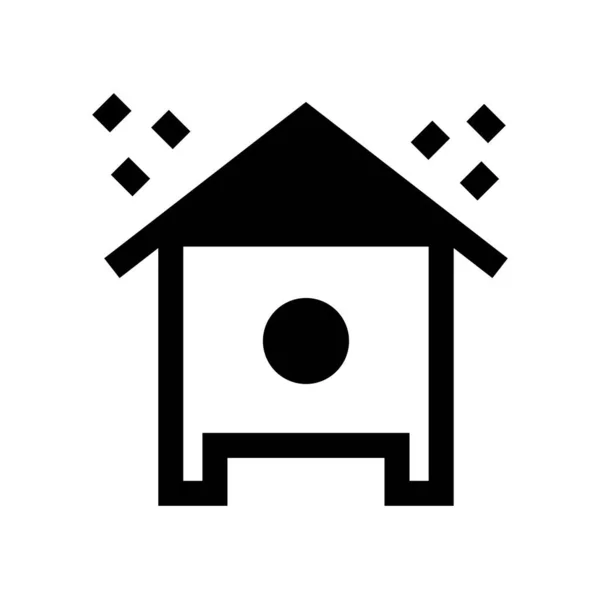 Icona Web Dog House Illustrazione Vettoriale — Vettoriale Stock