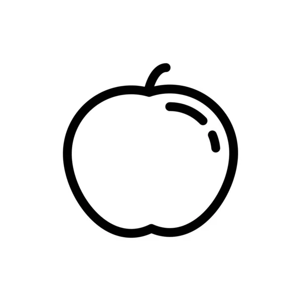 Apple Web Icon Векторная Иллюстрация — стоковый вектор