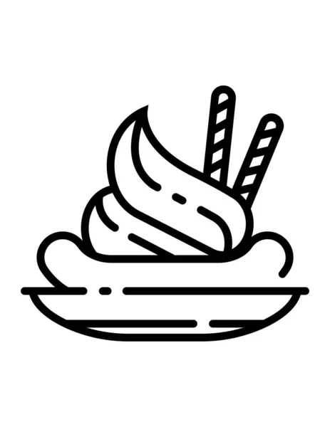 Illustration Vectorielle Icône Alimentaire Simple — Image vectorielle