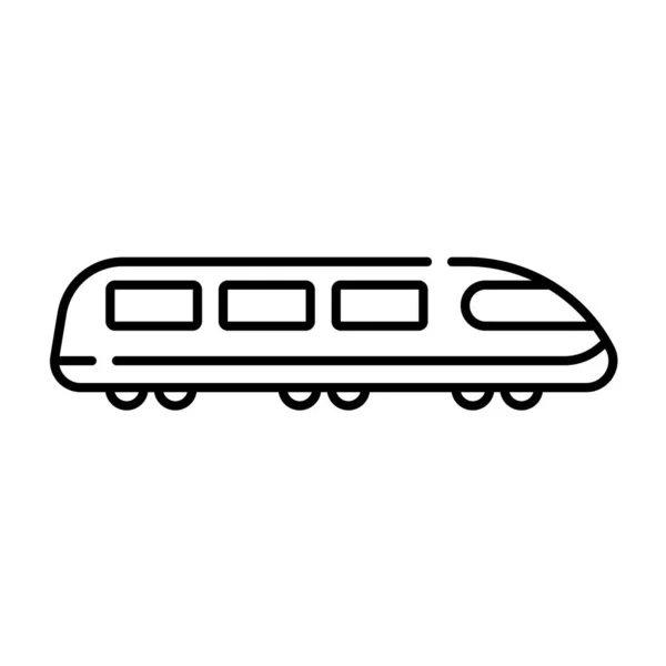 Icône Ligne Train Illustration Vectorielle — Image vectorielle