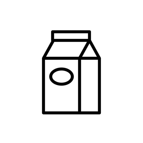 Milk Pack Icon Vector Illustration — Stock Vector