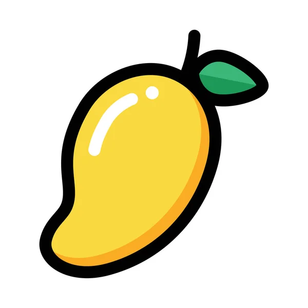 Vektorillustration Einer Mango Frucht — Stockvektor