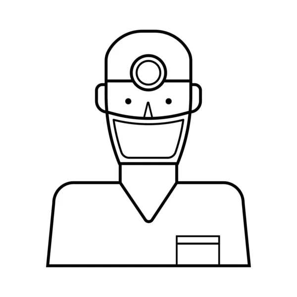 Avatar Man Simgesi Vektör Illüstrasyon Grafik Tasarımı — Stok Vektör