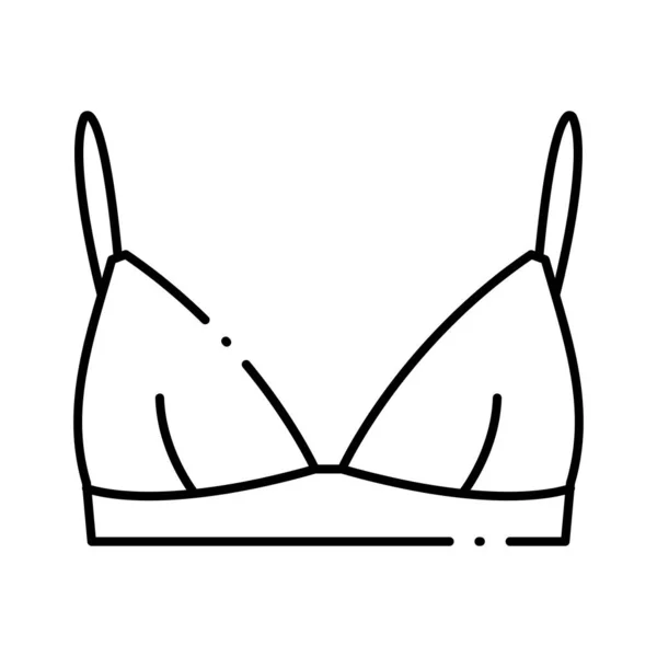 Reggiseno Icona Illustrazione Vettoriale — Vettoriale Stock