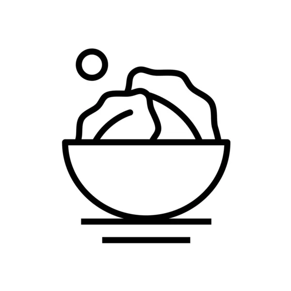Vektorová Ilustrace Ikony Potravin — Stockový vektor