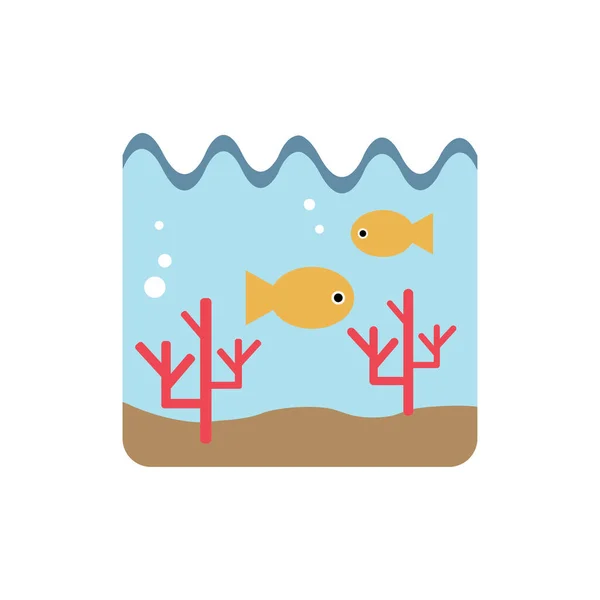 Fish Sea Life Vector Illustration — Stock Vector