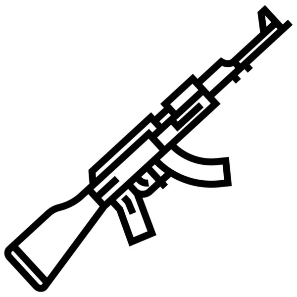 Ilustração Vetorial Rifle — Vetor de Stock