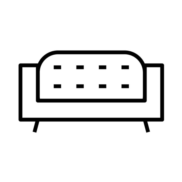 Sillón Icono Vector Ilustración — Vector de stock