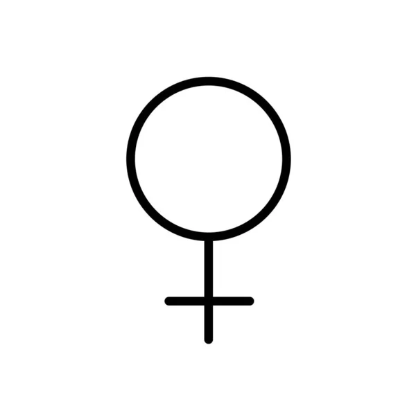 Gender Symbol Web Symbol Vektorillustration — Stockvektor