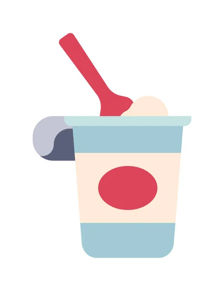 Ice Cream Web Icon Vector Illustration — Stock Vector