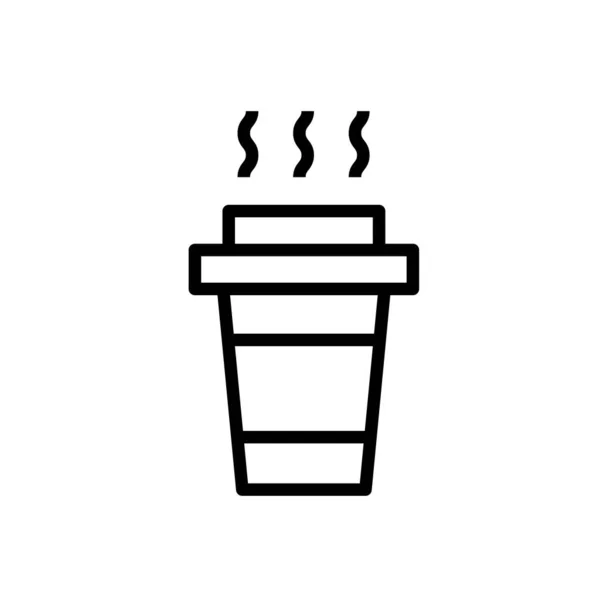 Taza Icono Ilustración Vectorial — Vector de stock