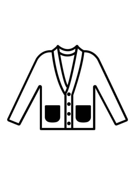 Vector Illustratie Van Moderne Gebrek Pictogram Van Kleding — Stockvector