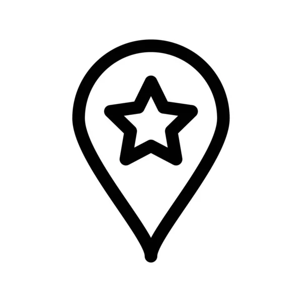 Geo Location Sign Web Icon Vektorillustration — Stockvektor