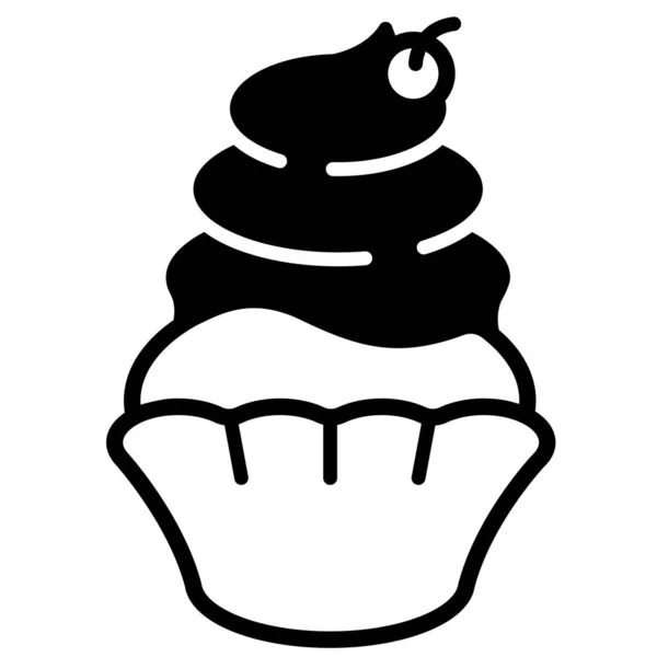 Kuchen Symbol Vektor Illustration — Stockvektor