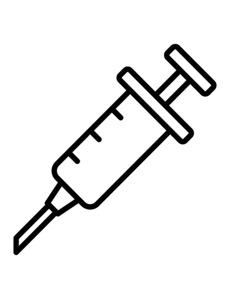 Medical Syringe Icon Vector Illustration Graphic Design — Stock Vector