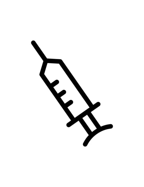 Syringe Web Icon Vector Illustration — Stock Vector