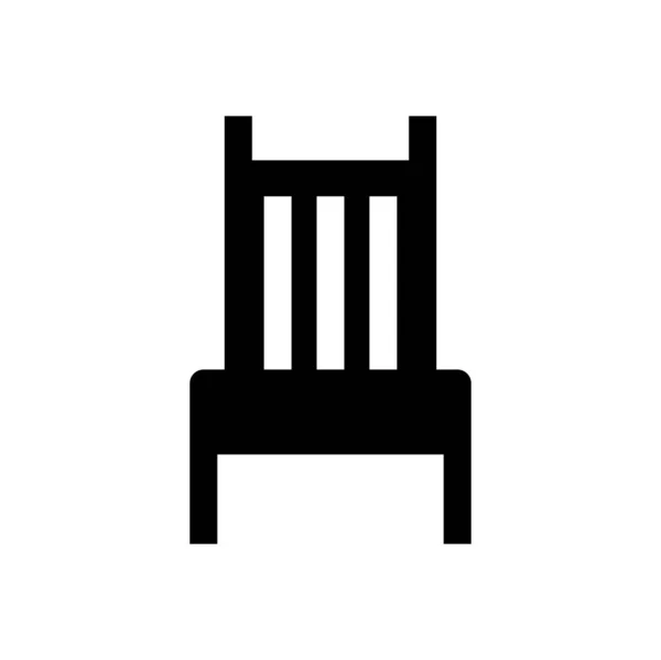 Cadeira Ícone Ilustração Vetorial —  Vetores de Stock
