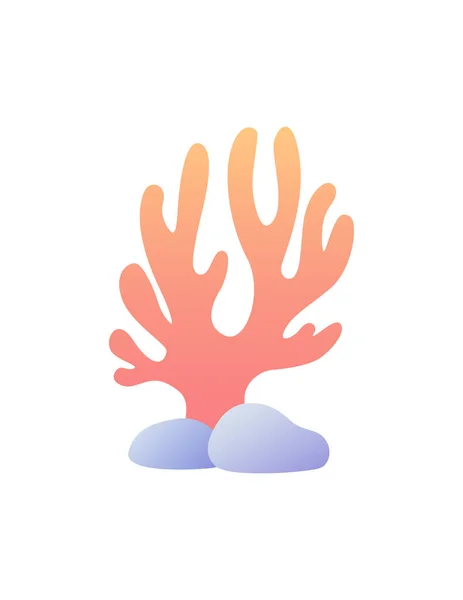 Icono Web Coral Ilustración Vectorial — Vector de stock
