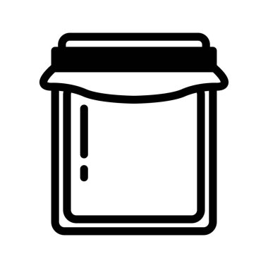 Beyaz arkaplanda vektör, karton simge