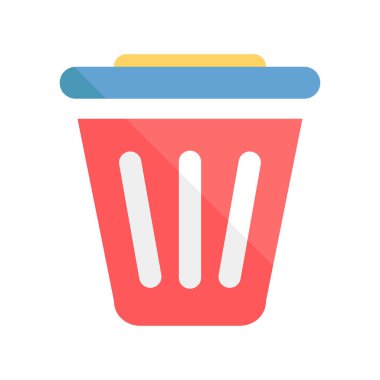 Çöp kutusunun vektör illüstrasyonu