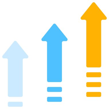 Oklar vektör simgesi. beyaz arkaplan