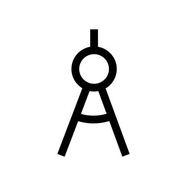 Tripod enstrümanının vektör çizimi modern simge