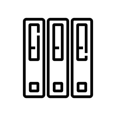 belge ikon vektör illüstrasyonu 