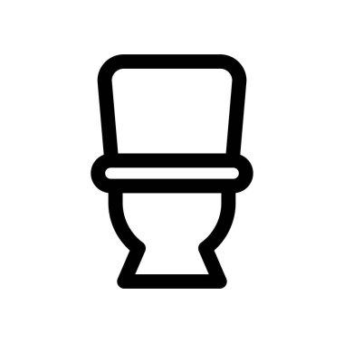 tuvalet, simge, vektör illüstrasyonu 