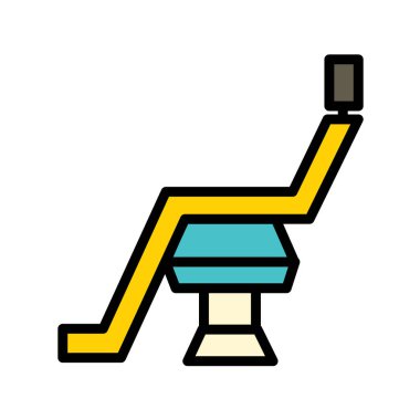 Modern diş sandalyesinin vektör illüstrasyonu 