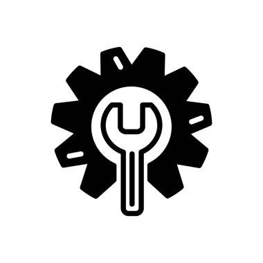 dişli simgesi vektör illüstrasyonu