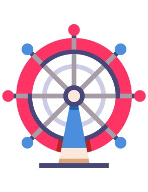 Dönme dolabın vektör çizimi 