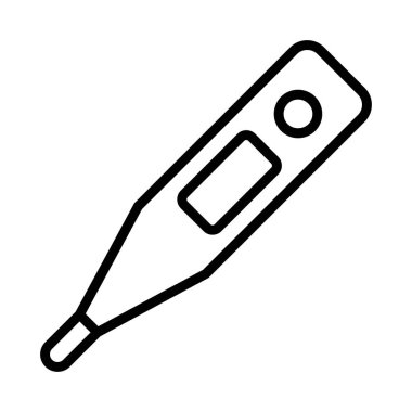 Modern b 'nin vektör illüstrasyonunda simge eksikliği tıbbi termometresi