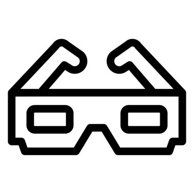 gözlük, simge, vektör illüstrasyonu 