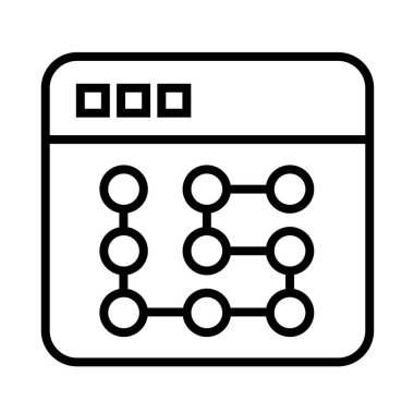 Ağ simgesi. vektör illüstrasyonu 