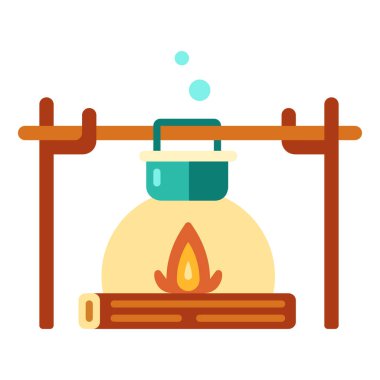 Çizgi film petrol rafineri simgesinin vektör çizimi