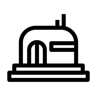 bina simgesi, vektör illüstrasyonu