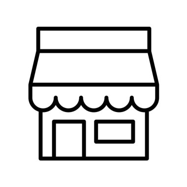 Modern alışveriş simgesinin vektör illüstrasyonu