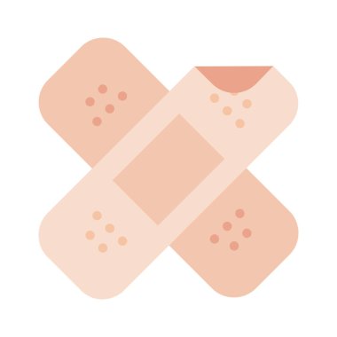 alçı, düz simge vektör illüstrasyonu