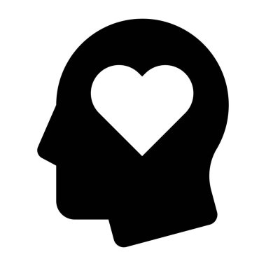 zihinsel sağlık düz ikon vektör çizimi