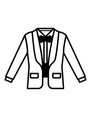 Kıyafetin vektör illüstrasyonu