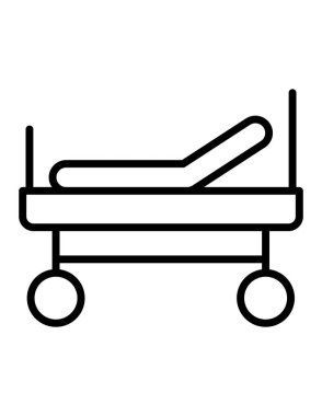 tıbbi ve sağlık çizgisi vektör simgesi.