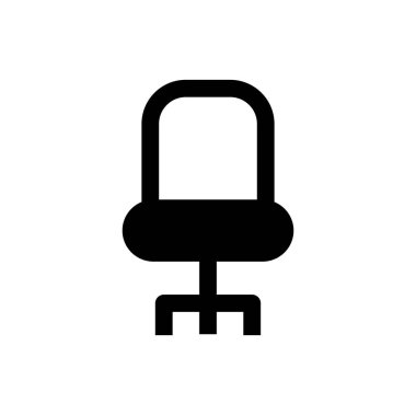 sandalye, simge, vektör illüstrasyonu 